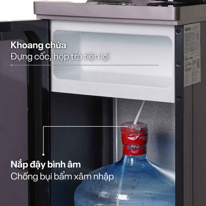 Cây nước nóng lạnh kết hợp bàn pha trà và cafe Fujie TB245